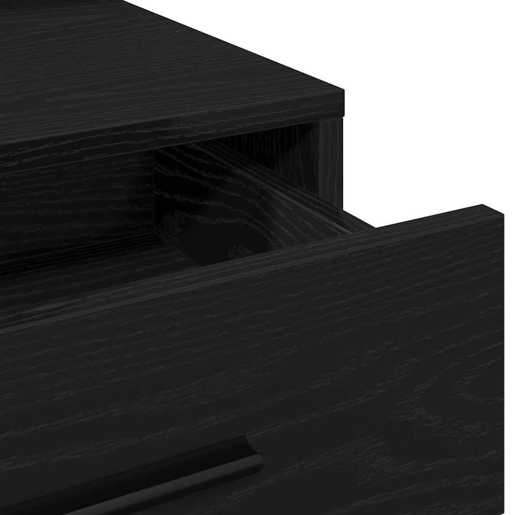 Plafondtafel met lade Zwart Eiken 79 x 41 x 135 cm Bewerkt hout is nu te koop bij PeponiXL, paradijselijk wonen!