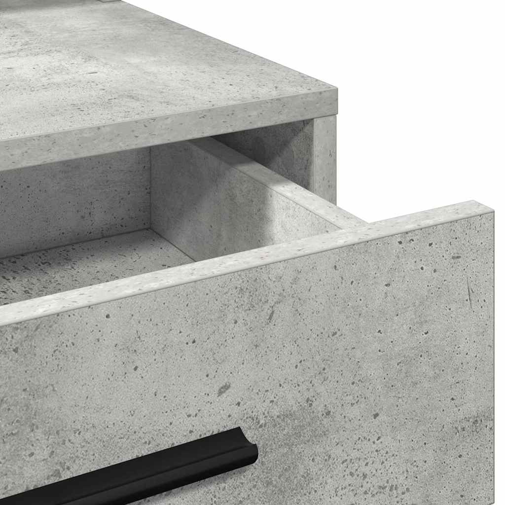 Plafondtafel met lade Beton Grijs 79 x 41 x 135 cm Bewerkt hout is nu te koop bij PeponiXL, paradijselijk wonen!
