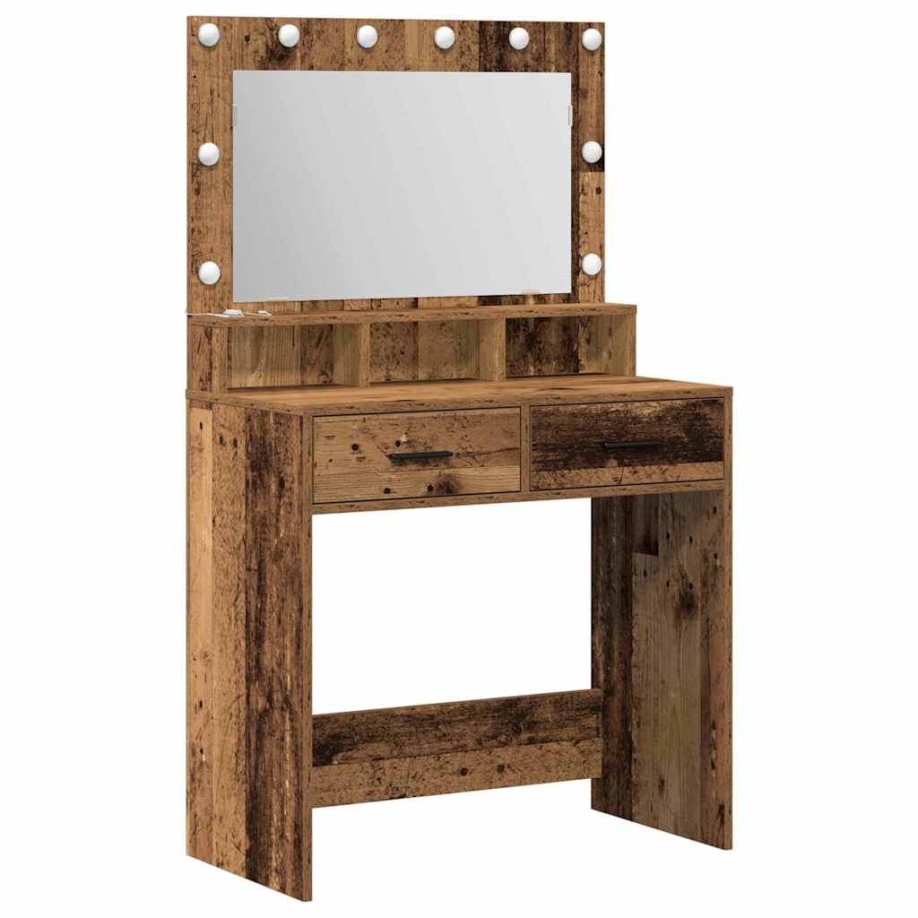 Plafondtafel met lade Oudhout 79 x 41 x 135 cm Bewerkt hout is nu te koop bij PeponiXL, paradijselijk wonen!