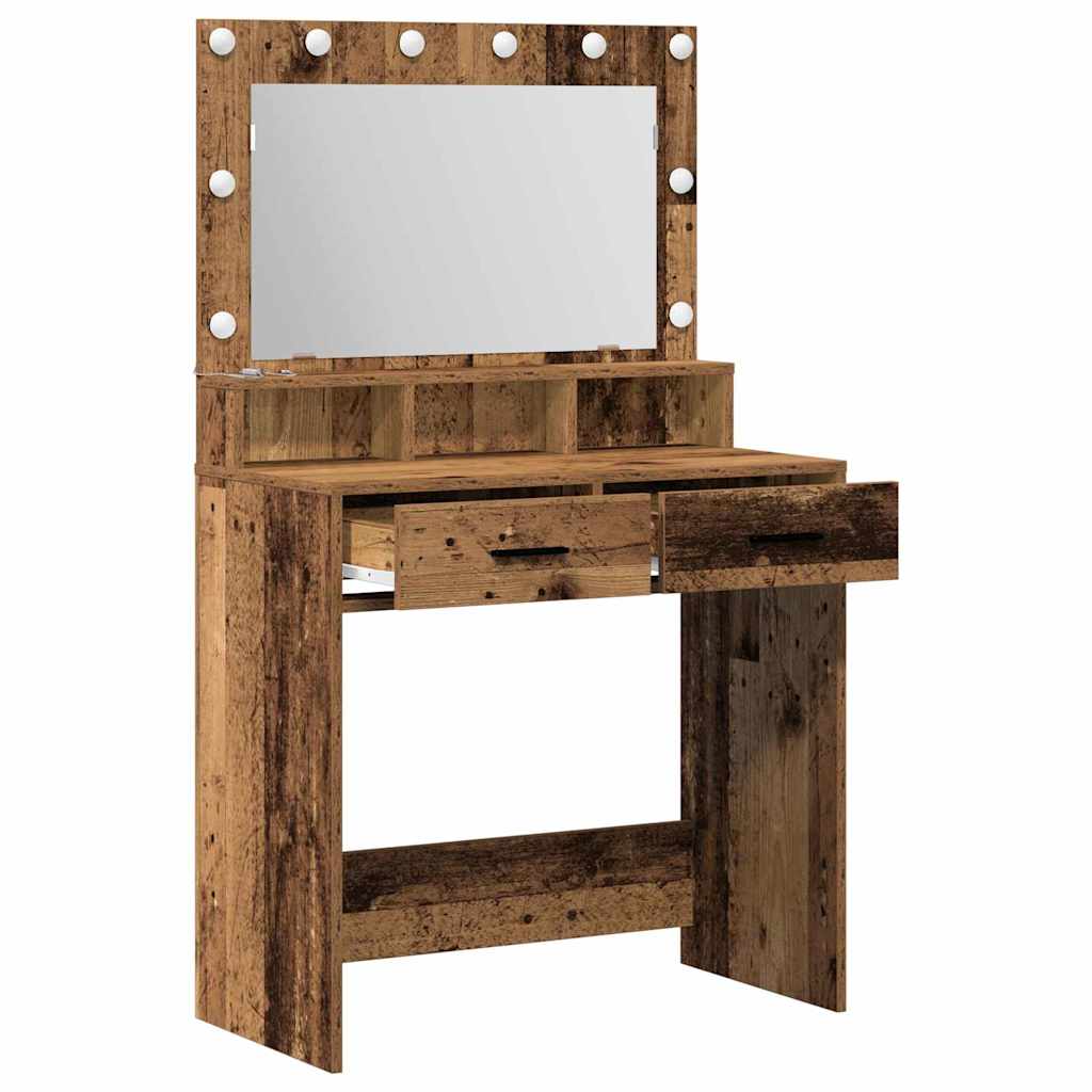 Plafondtafel met lade Oudhout 79 x 41 x 135 cm Bewerkt hout is nu te koop bij PeponiXL, paradijselijk wonen!