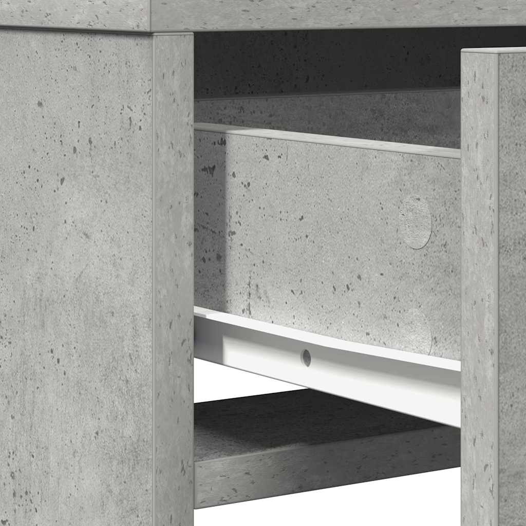Plafondtafel met lade Beton Grijs 50 x 41 x 135 cm Bewerkt hout is nu te koop bij PeponiXL, paradijselijk wonen!