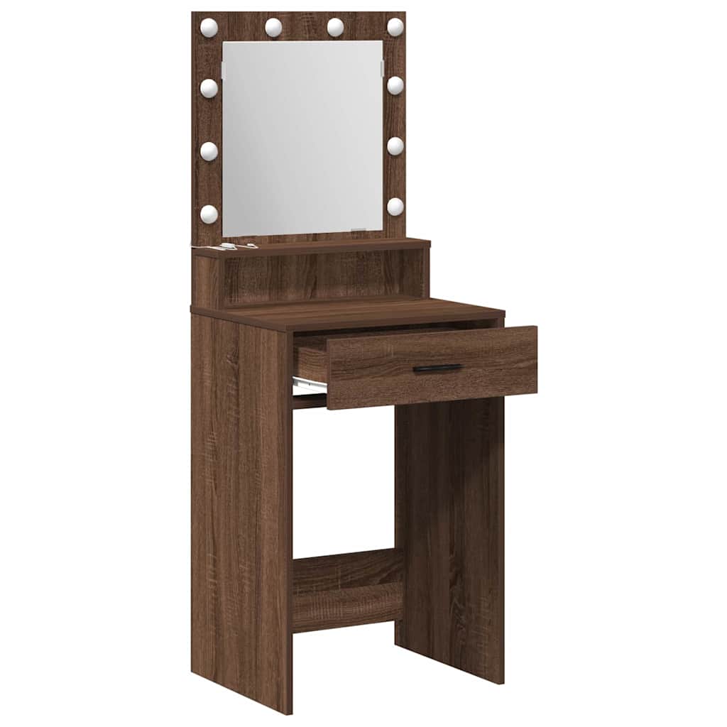 Plafondtafel met lade Bruin Eiken 50 x 41 x 135 cm Bewerkt hout is nu te koop bij PeponiXL, paradijselijk wonen!
