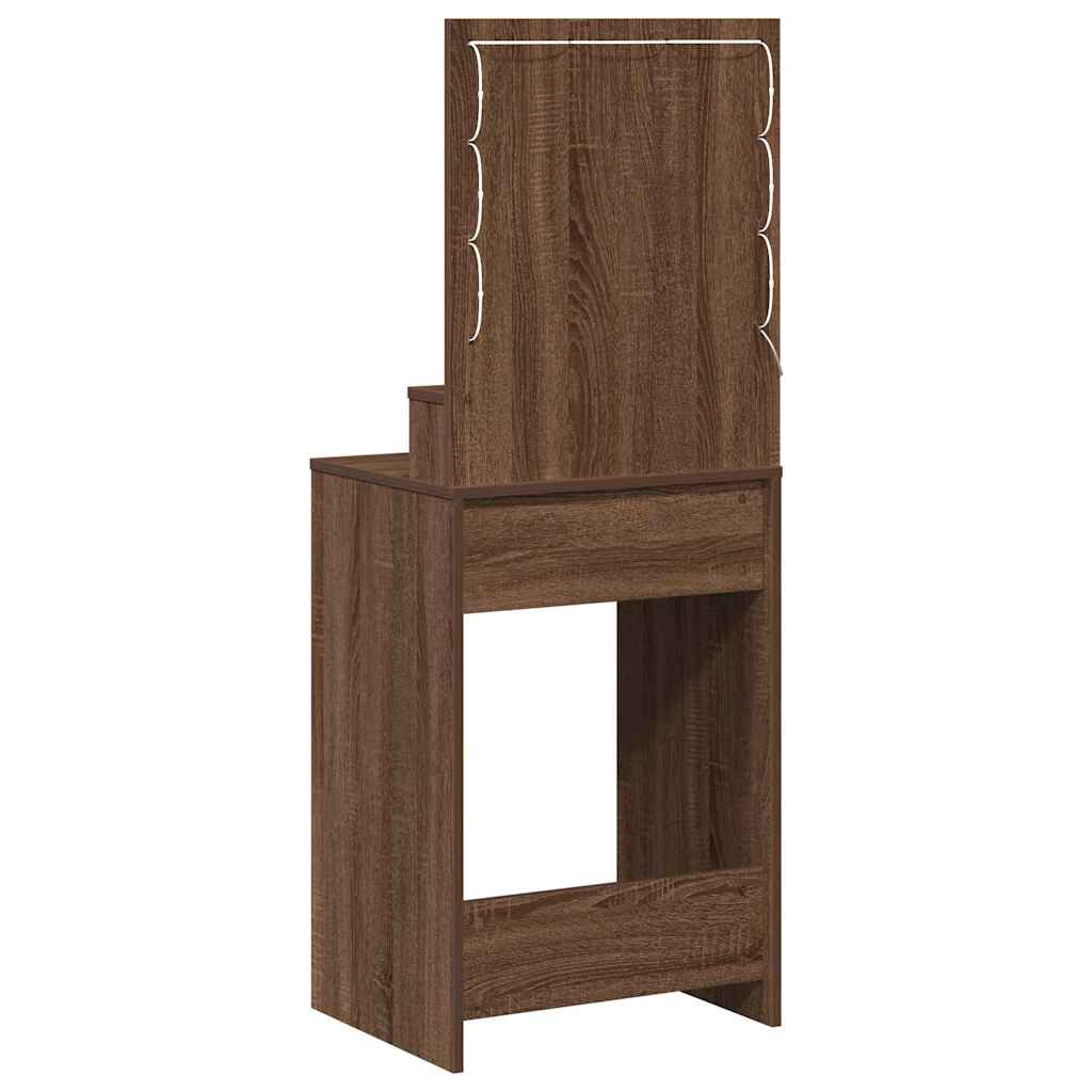 Plafondtafel met lade Bruin Eiken 50 x 41 x 135 cm Bewerkt hout is nu te koop bij PeponiXL, paradijselijk wonen!