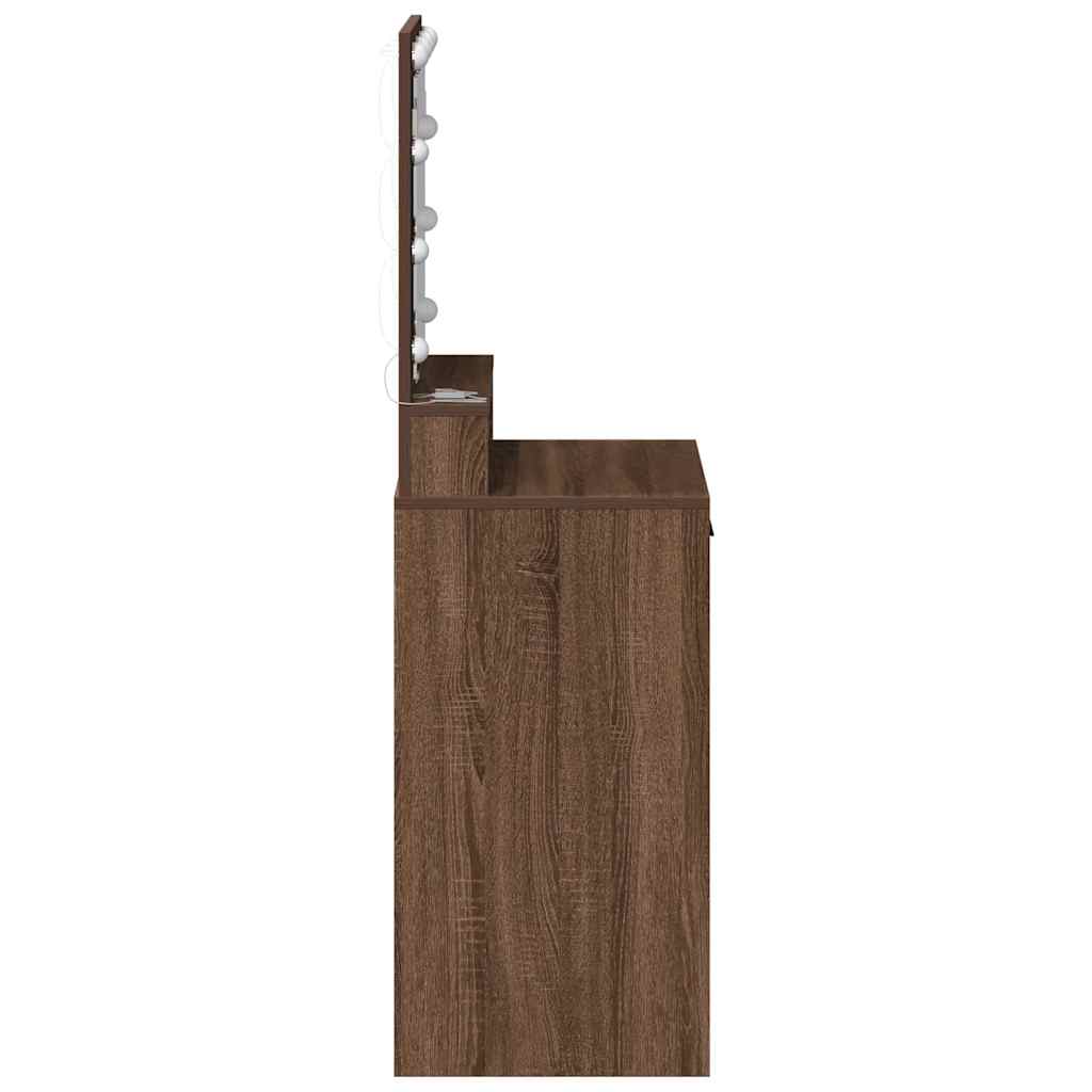 Plafondtafel met lade Bruin Eiken 50 x 41 x 135 cm Bewerkt hout is nu te koop bij PeponiXL, paradijselijk wonen!