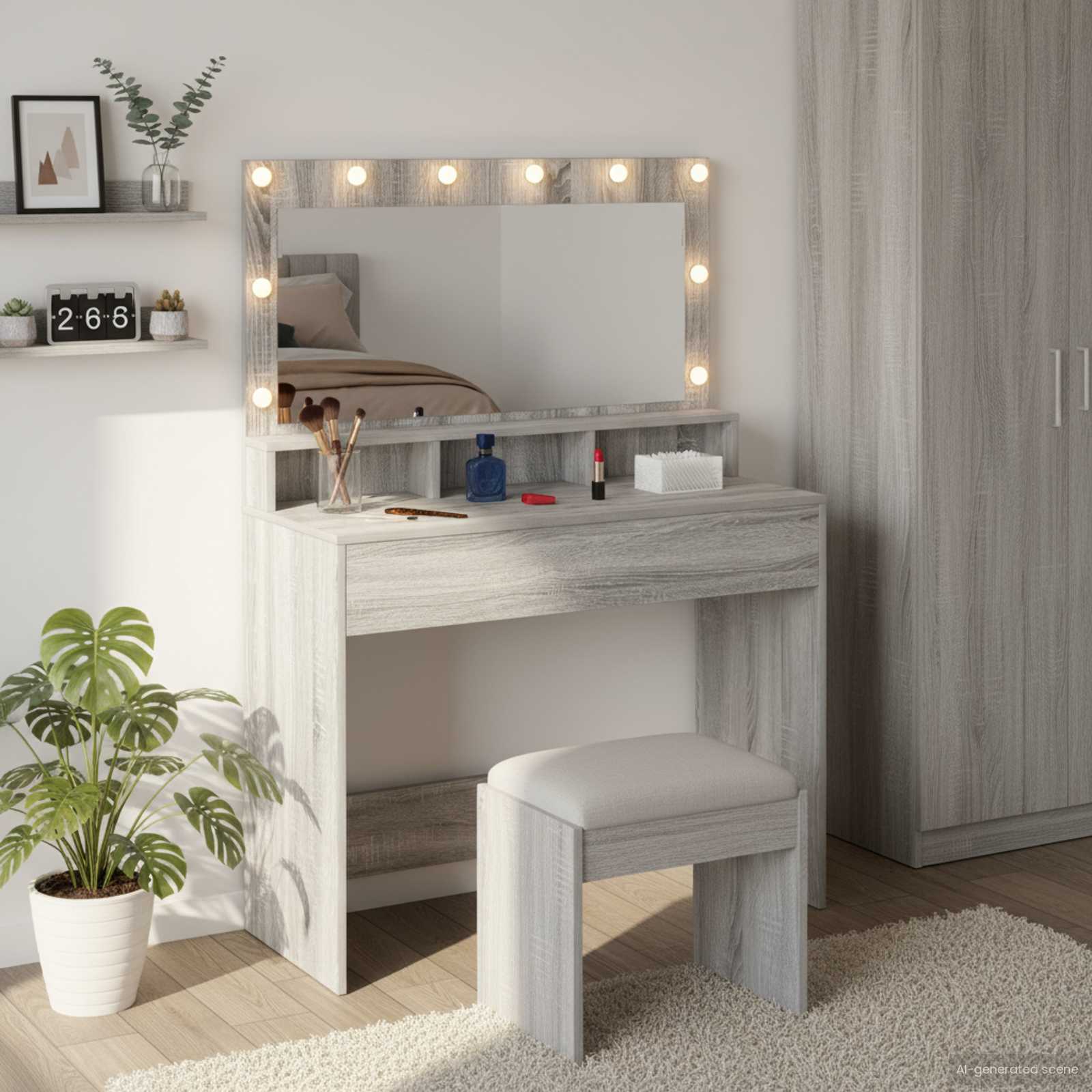 Plafondtafel Grijs Sonoma 100 x 41 x 135 cm Bewerkt hout is nu te koop bij PeponiXL, paradijselijk wonen!