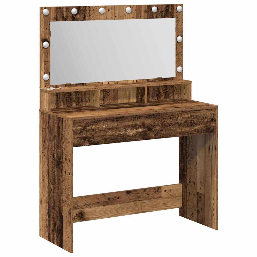 Plafondtafel met plank Oudhout 100 x 41 x 135 cm Bewerkt hout is nu te koop bij PeponiXL, paradijselijk wonen!