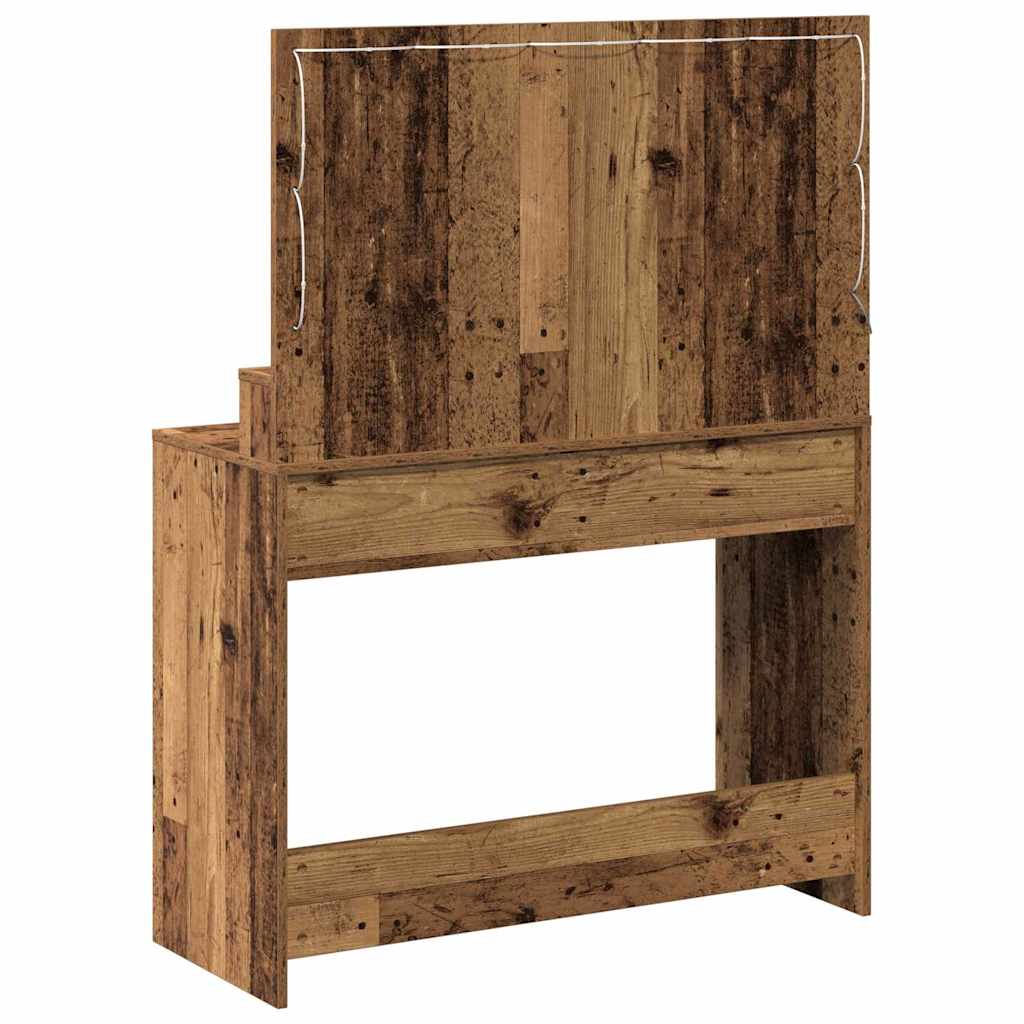 Plafondtafel met plank Oudhout 100 x 41 x 135 cm Bewerkt hout is nu te koop bij PeponiXL, paradijselijk wonen!