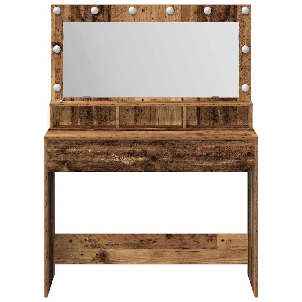 Plafondtafel met plank Oudhout 100 x 41 x 135 cm Bewerkt hout is nu te koop bij PeponiXL, paradijselijk wonen!