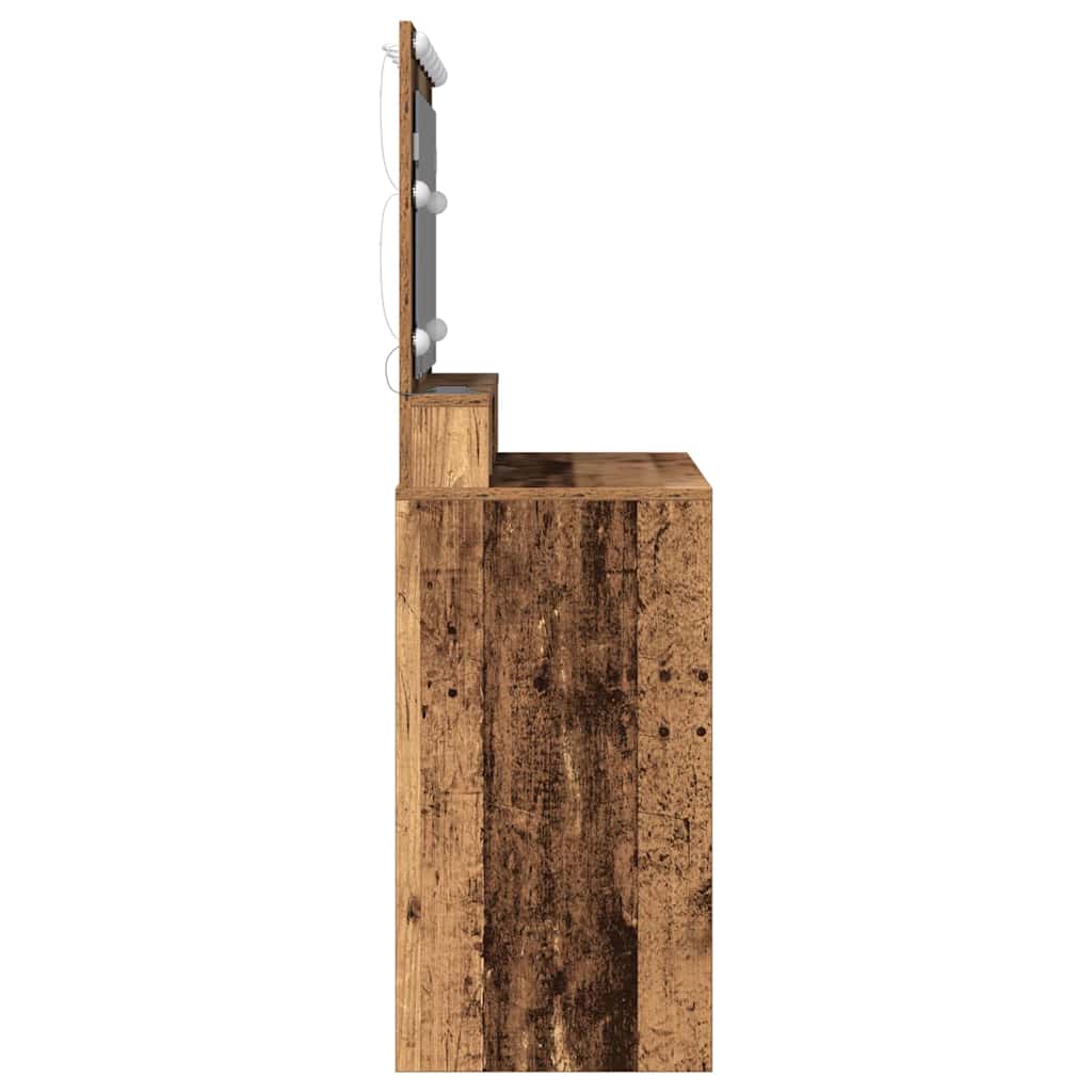 Plafondtafel met plank Oudhout 100 x 41 x 135 cm Bewerkt hout is nu te koop bij PeponiXL, paradijselijk wonen!