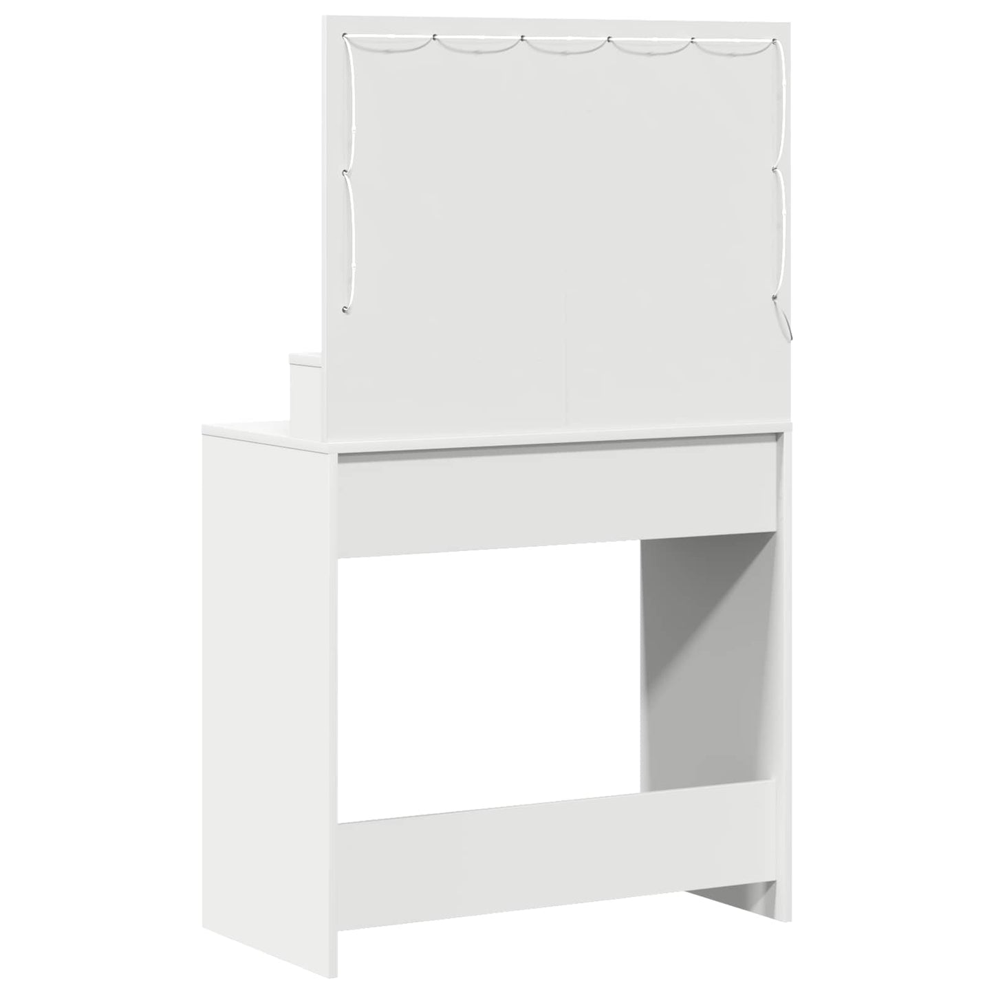 Plafondtafel met plank Wit 78,5 x 41 x 135 cm Bewerkt hout
