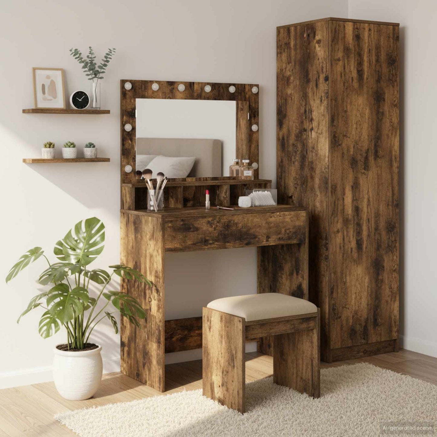 Plafondtafel Gerookt eiken 75,5 x 41 x 135 cm Bewerkt hout is nu te koop bij PeponiXL, paradijselijk wonen!