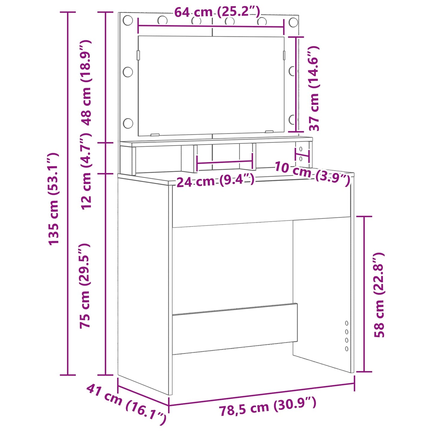 Plafondtafel Grijs Sonoma 78,5 x 41 x 135 cm Bewerkt hout is nu te koop bij PeponiXL, paradijselijk wonen!