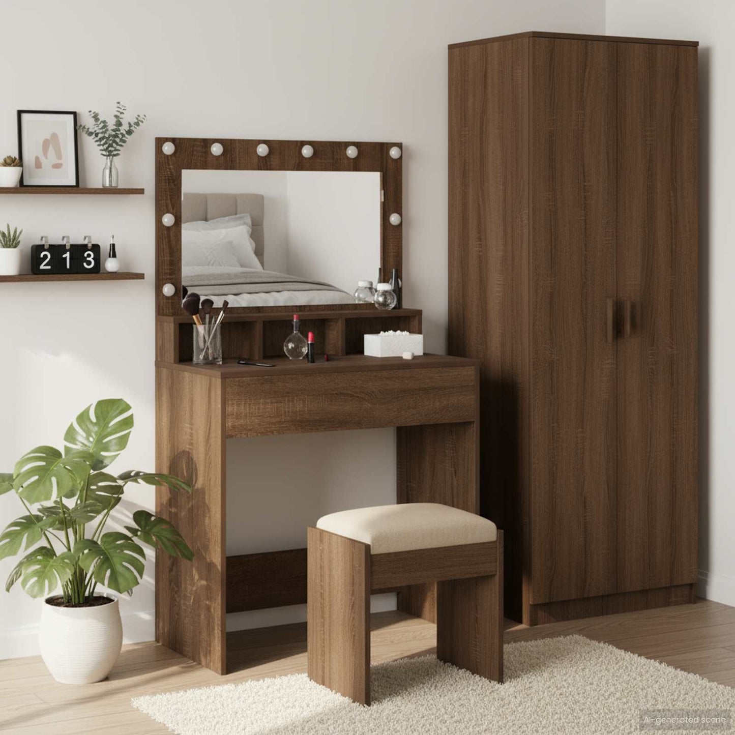 Plafondtafel Bruin Eiken 75,5 x 41 x 135 cm Bewerkt hout is nu te koop bij PeponiXL, paradijselijk wonen!
