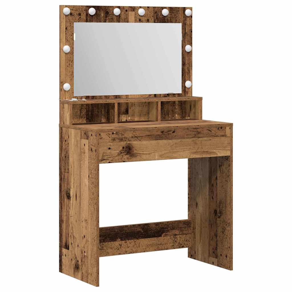 Plafondtafel met plank Oudhout 75,5 x 41 x 135 cm Bewerkt hout is nu te koop bij PeponiXL, paradijselijk wonen!