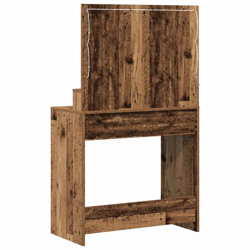Plafondtafel met plank Oudhout 75,5 x 41 x 135 cm Bewerkt hout is nu te koop bij PeponiXL, paradijselijk wonen!