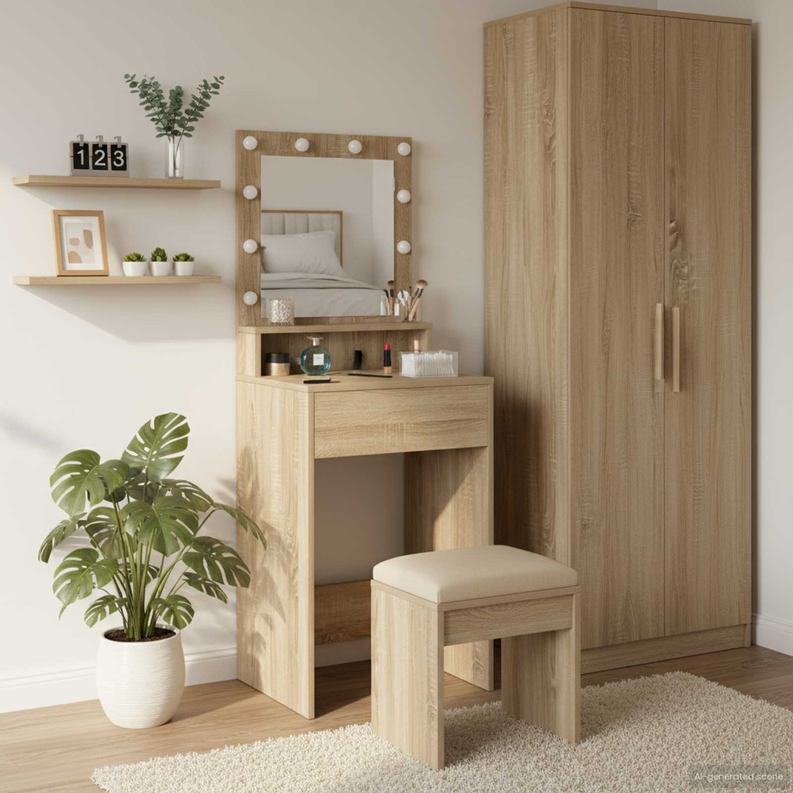 Plafondtafel Sonoma Eiken 50 x 41 x 135 cm Bewerkt hout is nu te koop bij PeponiXL, paradijselijk wonen!