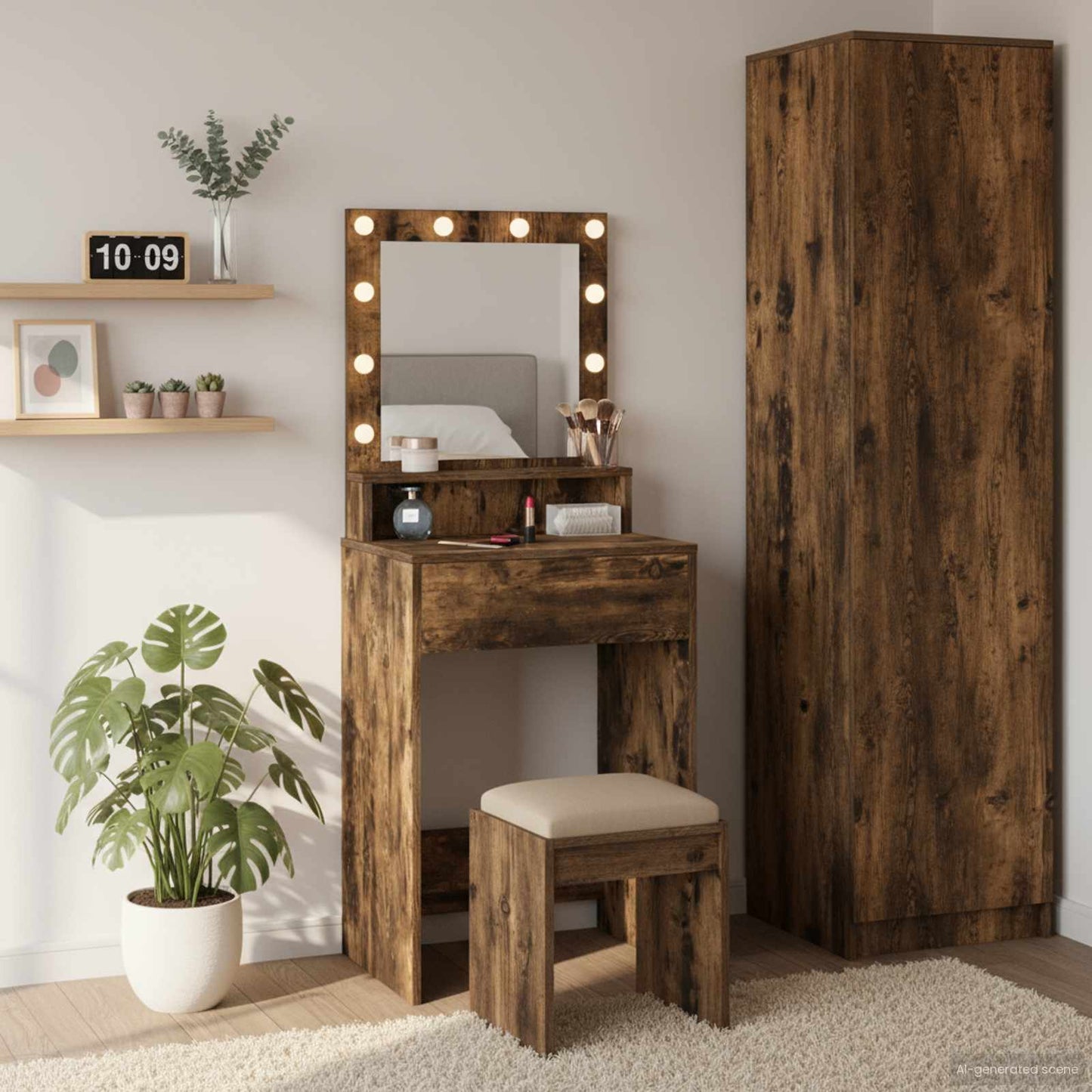 Plafondtafel Gerookt eiken 50 x 41 x 135 cm Bewerkt hout is nu te koop bij PeponiXL, paradijselijk wonen!