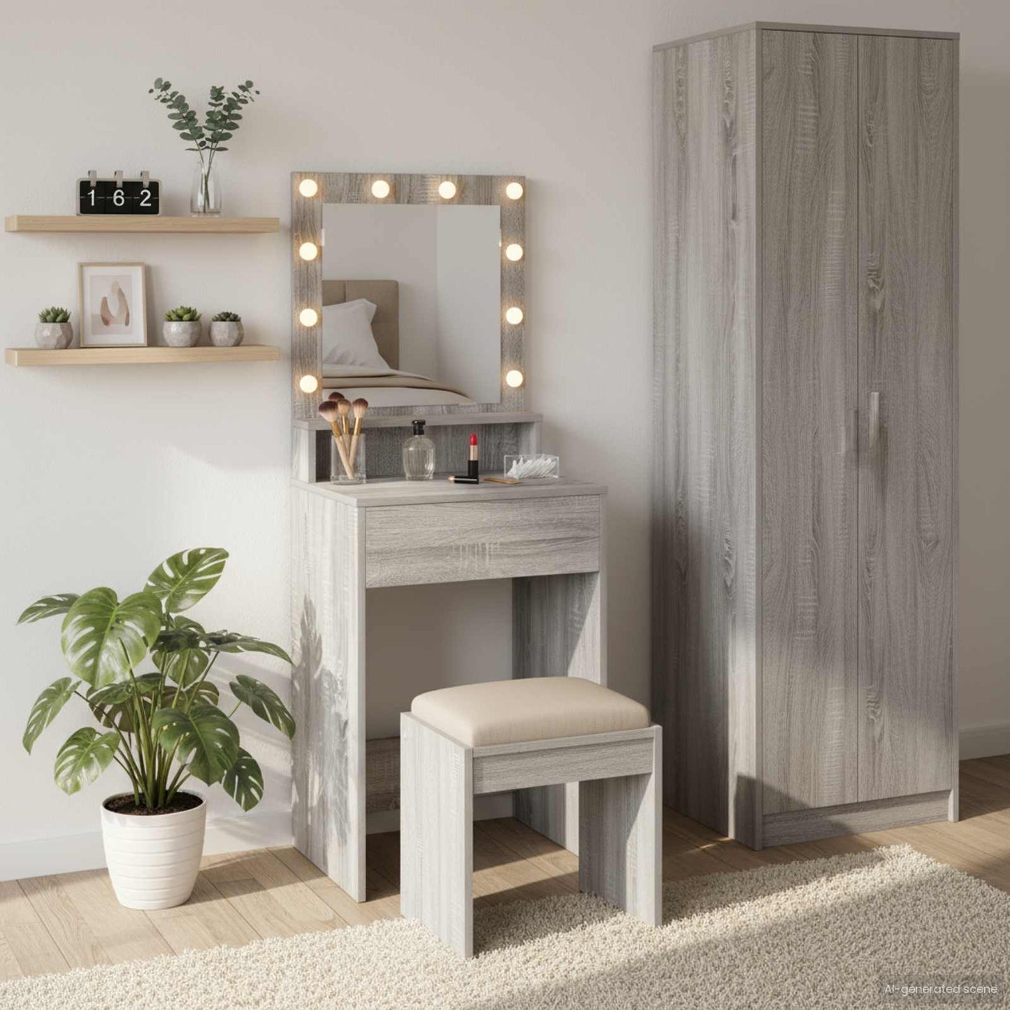 Plafondtafel Grijs Sonoma 50 x 41 x 135 cm Bewerkt hout is nu te koop bij PeponiXL, paradijselijk wonen!