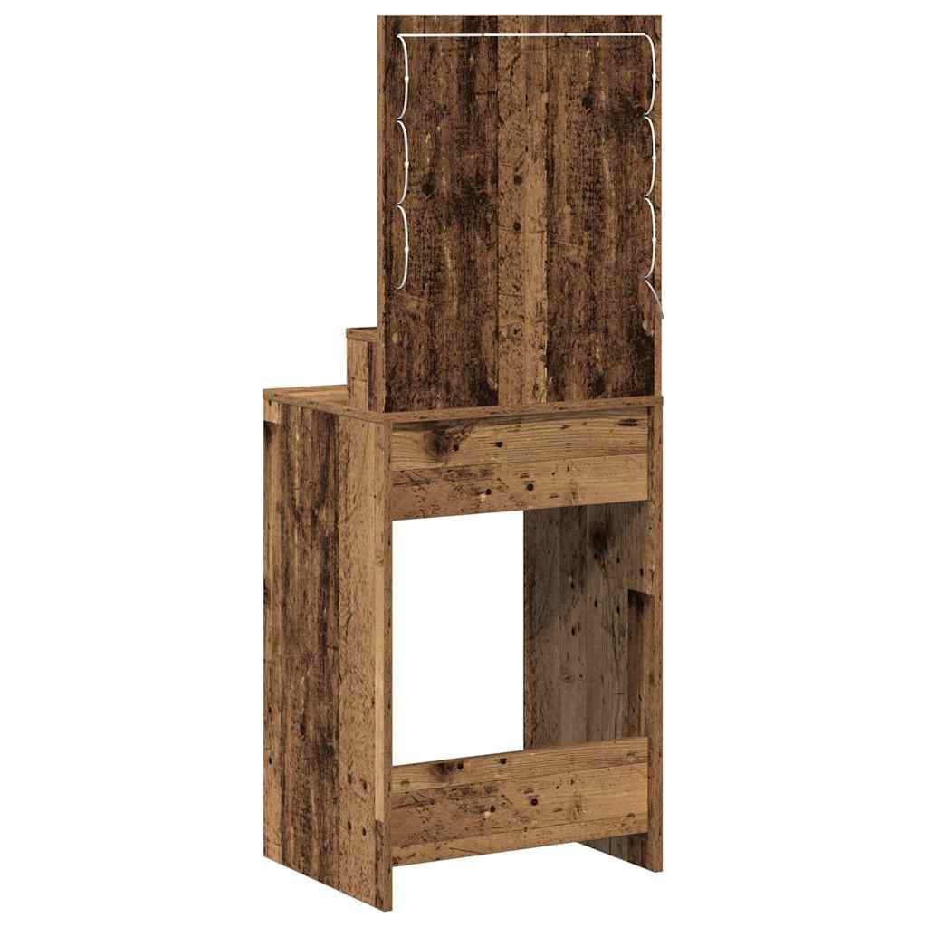 Plafondtafel met plank Oudhout 50 x 41 x 135 cm Bewerkt hout is nu te koop bij PeponiXL, paradijselijk wonen!