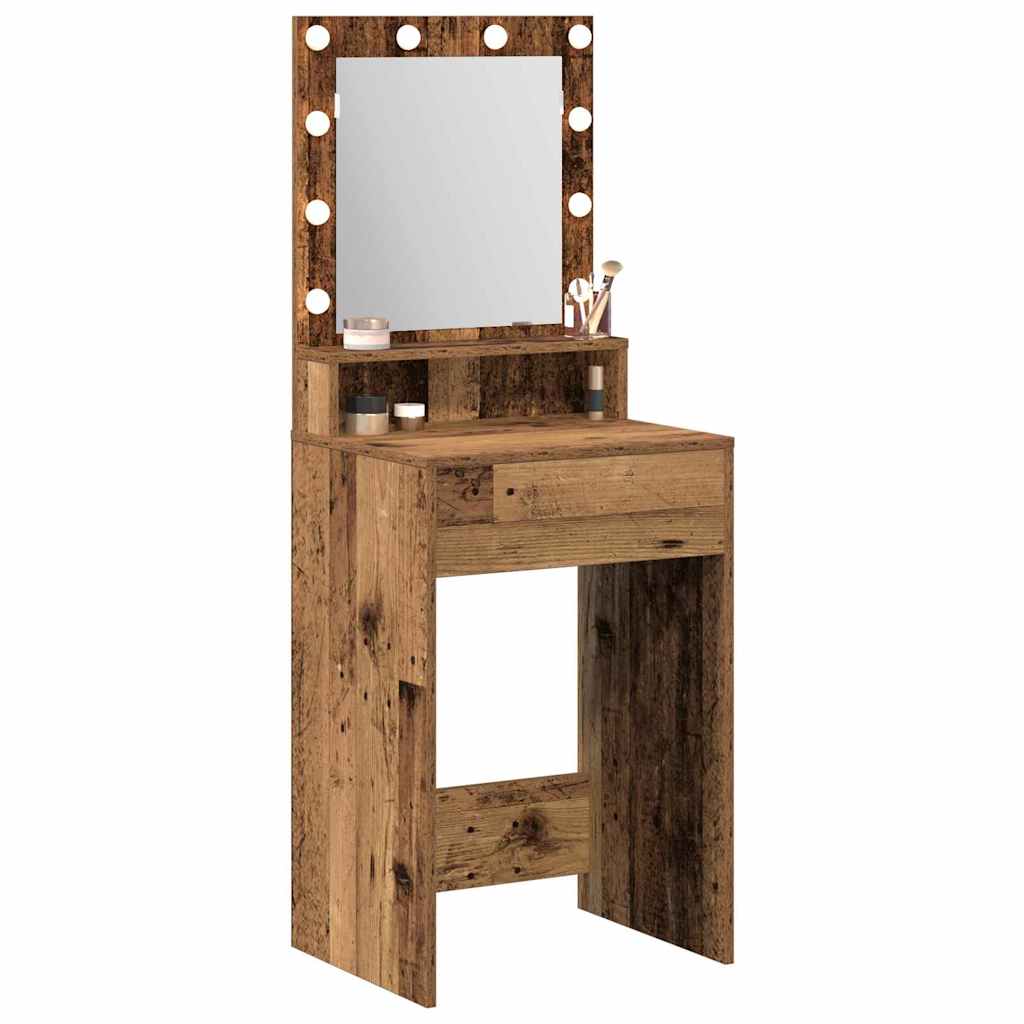 Plafondtafel met plank Oudhout 50 x 41 x 135 cm Bewerkt hout is nu te koop bij PeponiXL, paradijselijk wonen!