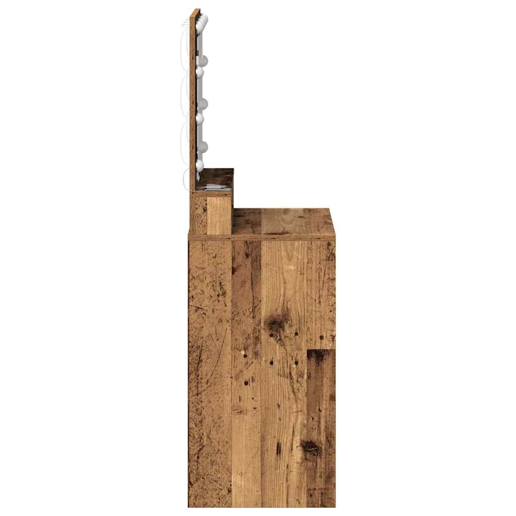Plafondtafel met plank Oudhout 50 x 41 x 135 cm Bewerkt hout is nu te koop bij PeponiXL, paradijselijk wonen!