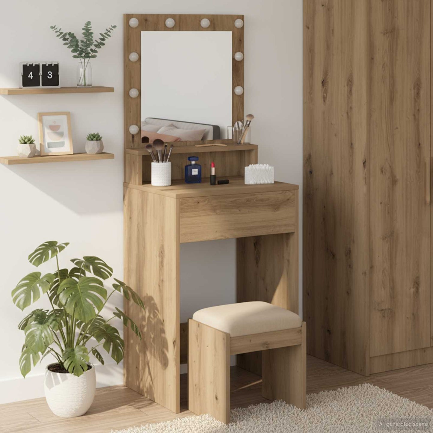 Plafondtafel Artisan Eiken 50 x 41 x 135 cm Bewerkt hout is nu te koop bij PeponiXL, paradijselijk wonen!