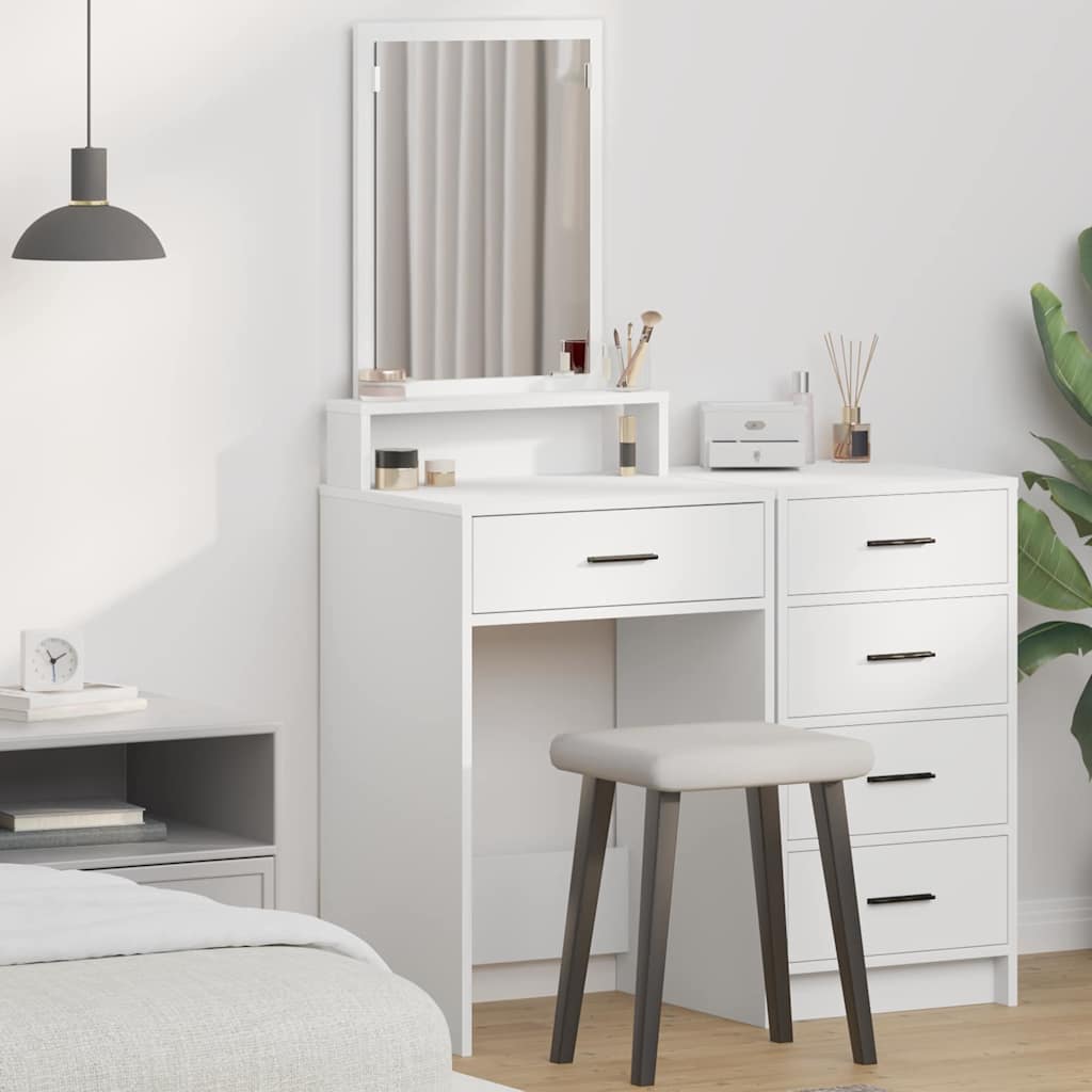 Plafondtafel met lade Wit 50 x 41 x 140 cm Bewerkt hout is nu te koop bij PeponiXL, paradijselijk wonen!