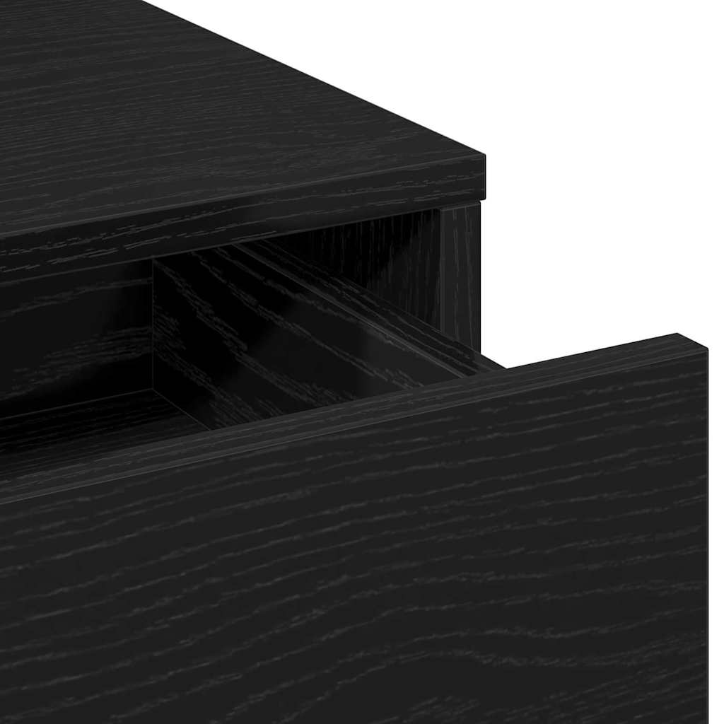 Plafondtafel met lade Zwart Eiken 50 x 41 x 140 cm Bewerkt hout is nu te koop bij PeponiXL, paradijselijk wonen!