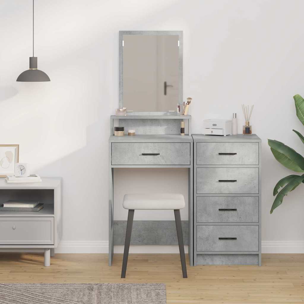 Plafondtafel met lade Beton Grijs 50 x 41 x 140 cm Bewerkt hout is nu te koop bij PeponiXL, paradijselijk wonen!