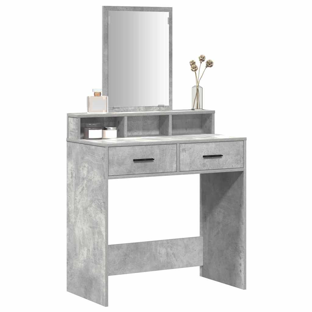 Plafondtafel met lade Beton Grijs 79 x 41 x 140 cm Bewerkt hout is nu te koop bij PeponiXL, paradijselijk wonen!