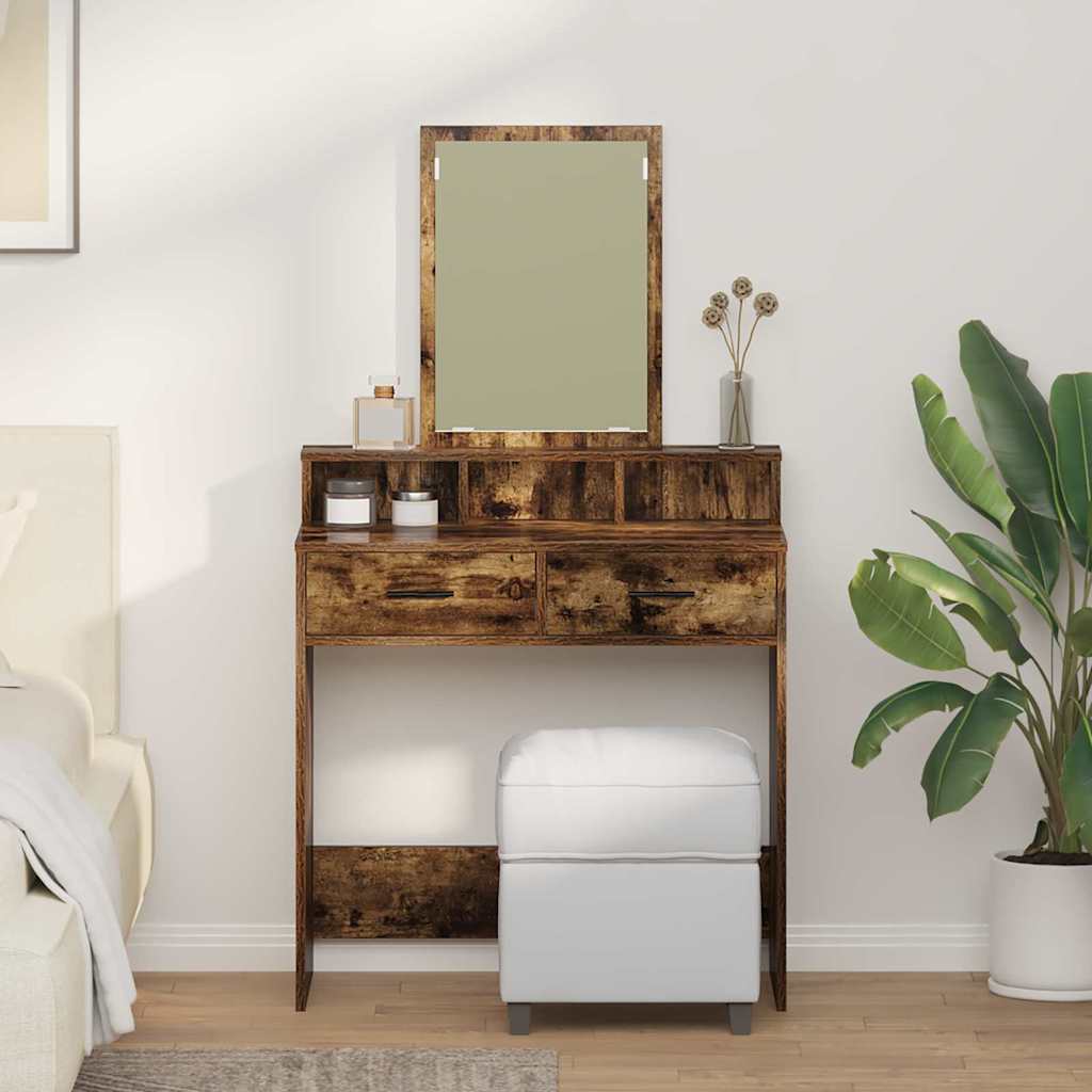Plafondtafel Gerookt eiken 79 x 41 x 140 cm Bewerkt hout is nu te koop bij PeponiXL, paradijselijk wonen!