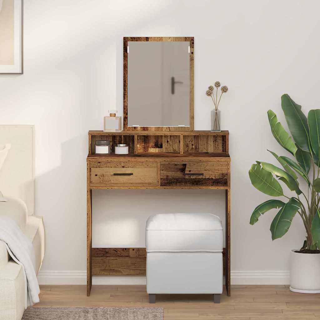 Plafondtafel met lade Oudhout 79 x 41 x 140 cm Bewerkt hout is nu te koop bij PeponiXL, paradijselijk wonen!
