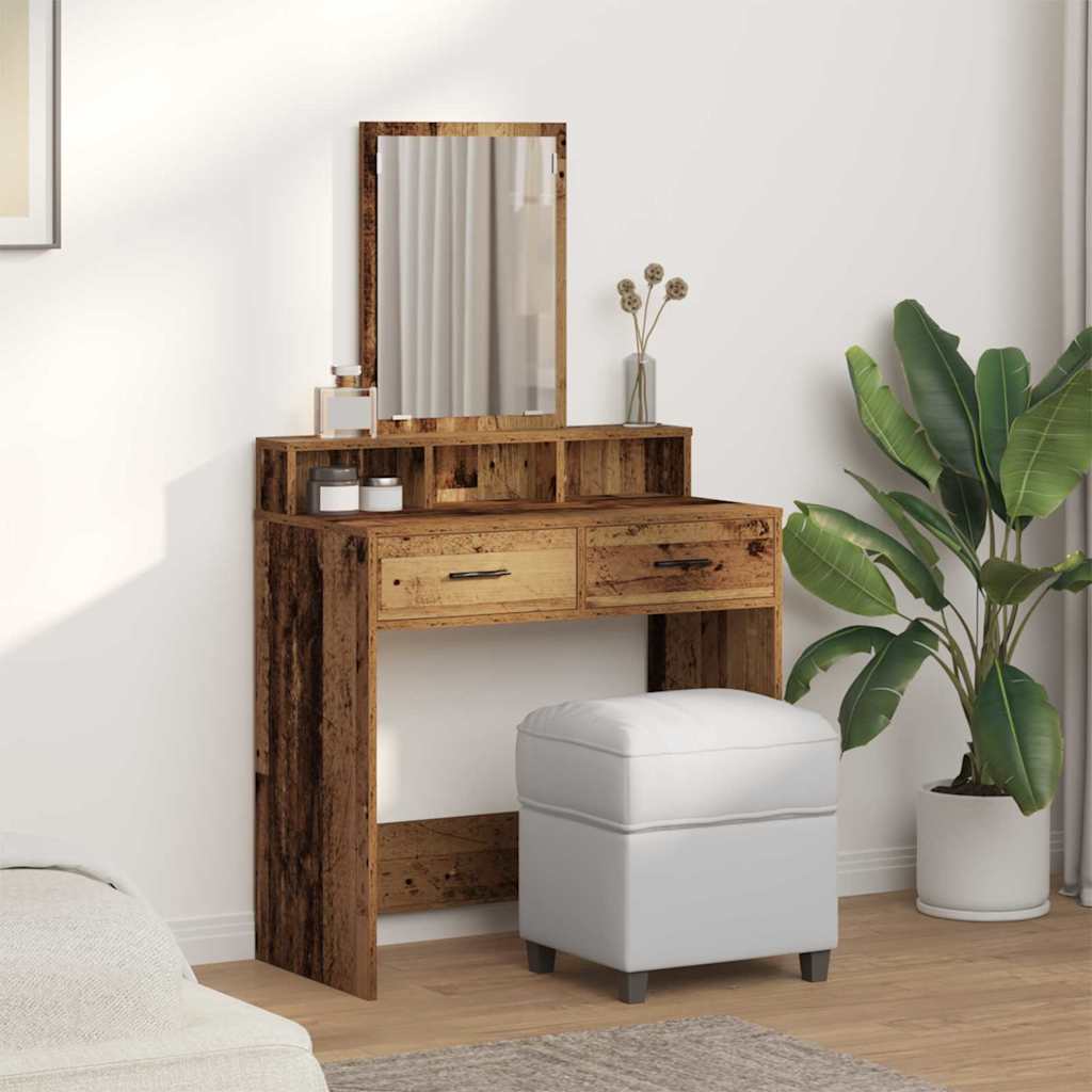 Plafondtafel met lade Oudhout 79 x 41 x 140 cm Bewerkt hout is nu te koop bij PeponiXL, paradijselijk wonen!