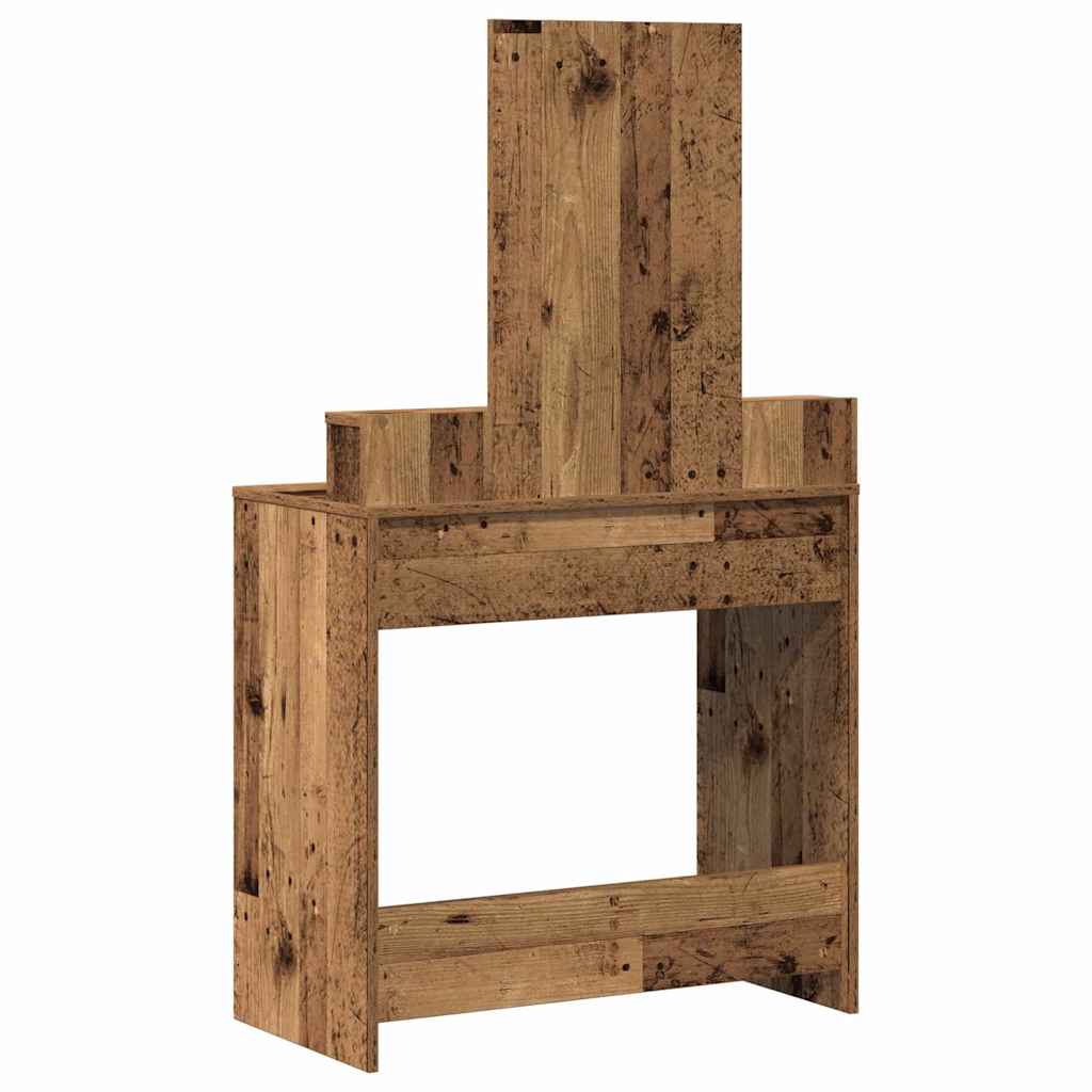 Plafondtafel met lade Oudhout 79 x 41 x 140 cm Bewerkt hout is nu te koop bij PeponiXL, paradijselijk wonen!