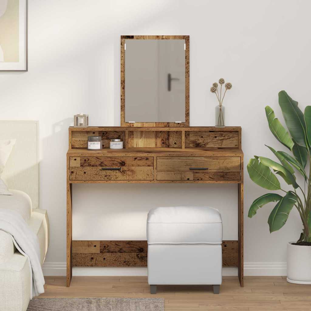 Plafondtafel met lade Oudhout 100 x 41 x 140 cm Bewerkt hout is nu te koop bij PeponiXL, paradijselijk wonen!