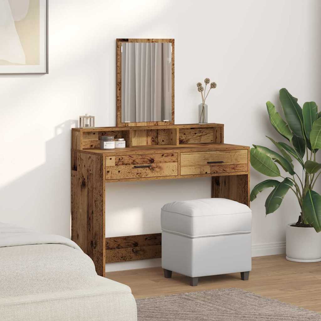 Plafondtafel met lade Oudhout 100 x 41 x 140 cm Bewerkt hout is nu te koop bij PeponiXL, paradijselijk wonen!
