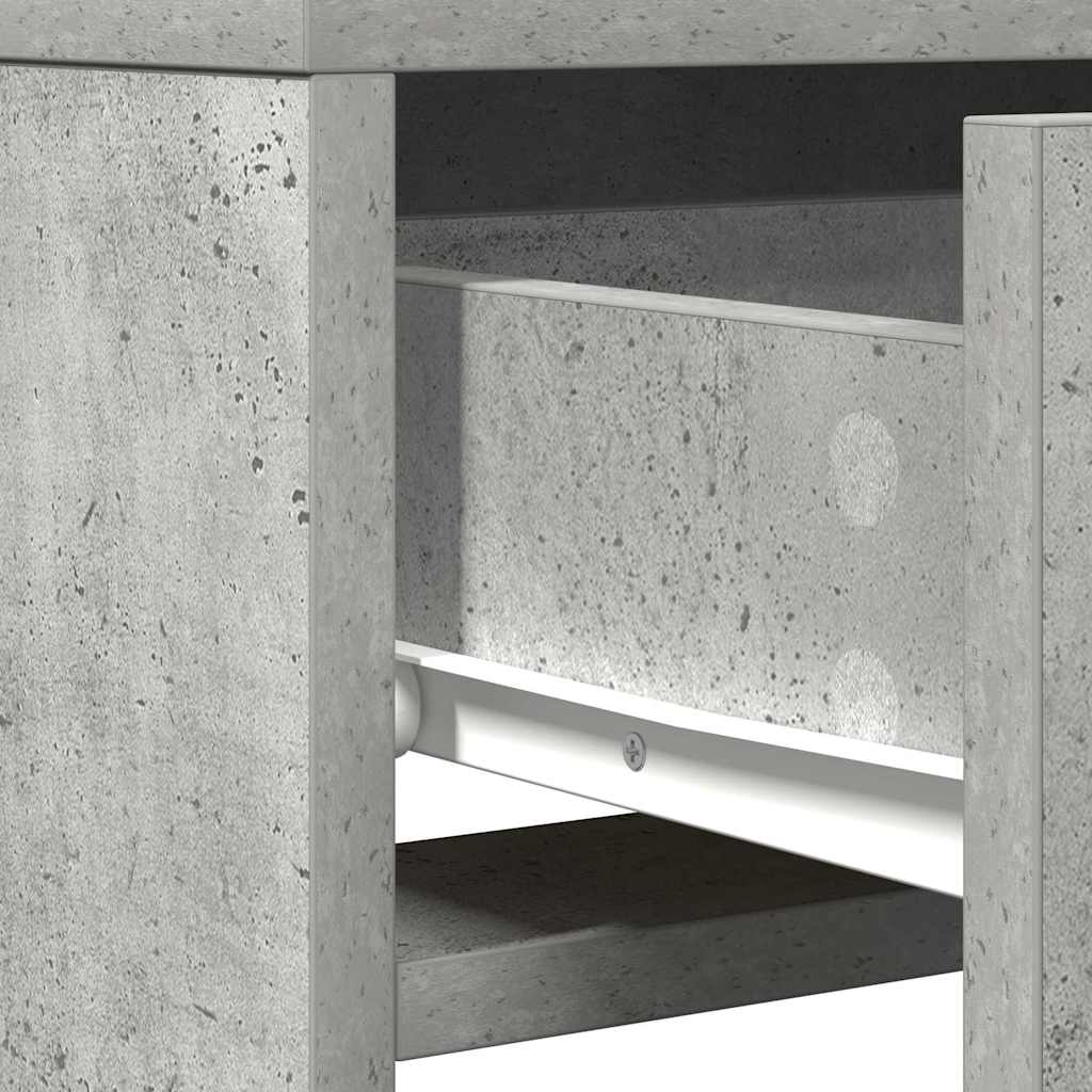 Plafondtafel met lade Grijs 50 x 41 x 140 cm Bewerkt hout is nu te koop bij PeponiXL, paradijselijk wonen!