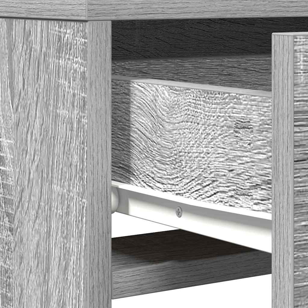 Plafondtafel met lade Grijs 50 x 41 x 140 cm Bewerkt hout is nu te koop bij PeponiXL, paradijselijk wonen!