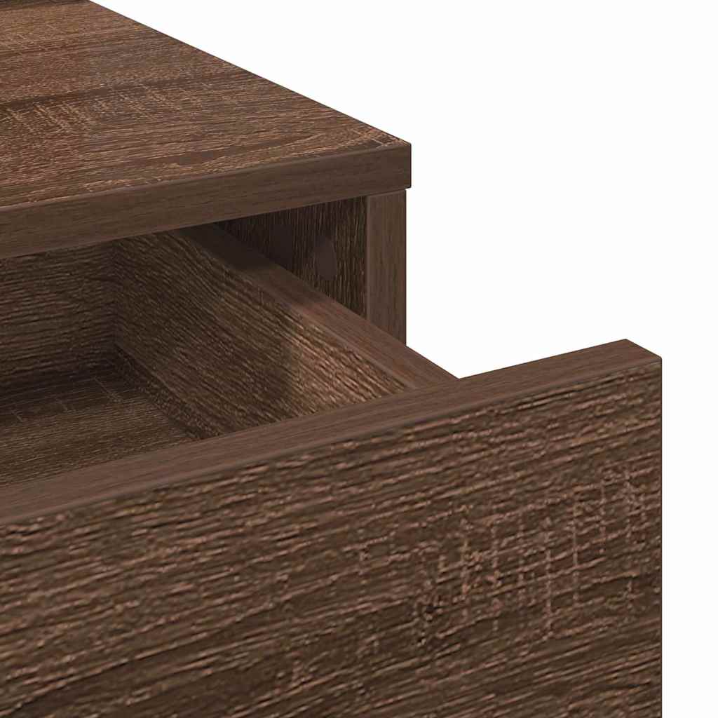 Plafondtafel met lade Bruin 50 x 41 x 140 cm Bewerkt hout is nu te koop bij PeponiXL, paradijselijk wonen!