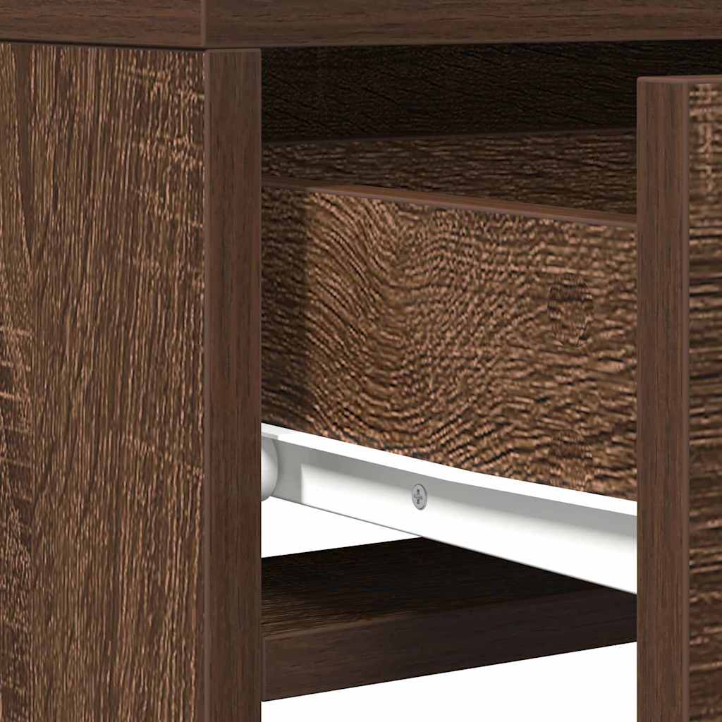 Plafondtafel met lade Bruin 50 x 41 x 140 cm Bewerkt hout is nu te koop bij PeponiXL, paradijselijk wonen!