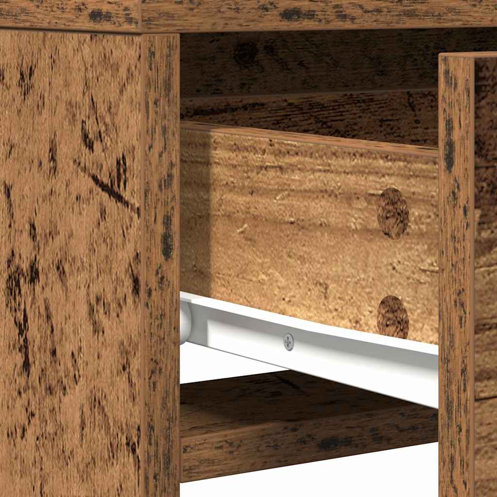 Plafondtafel met lade Bruin 50 x 41 x 140 cm Bewerkt hout is nu te koop bij PeponiXL, paradijselijk wonen!