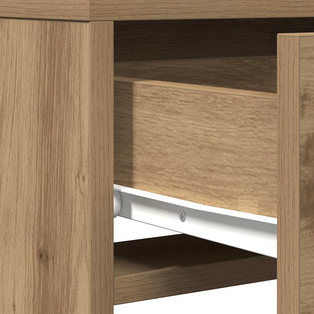 Plafondtafel met lade Bruin 50 x 41 x 140 cm Bewerkt hout is nu te koop bij PeponiXL, paradijselijk wonen!