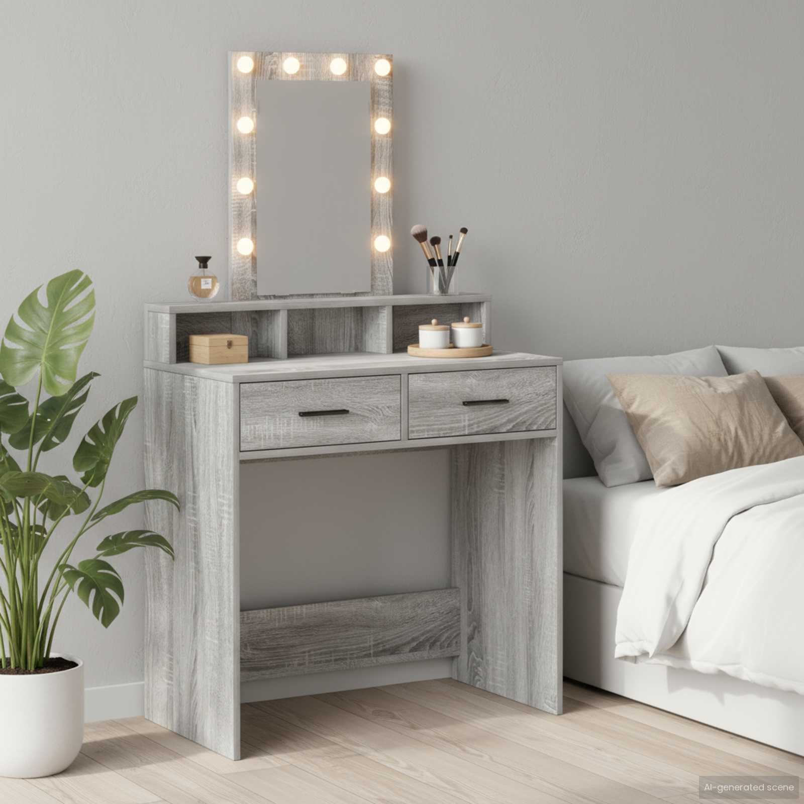 Plafondtafel met lade Grijs 79 x 41 x 140 cm Bewerkt hout is nu te koop bij PeponiXL, paradijselijk wonen!
