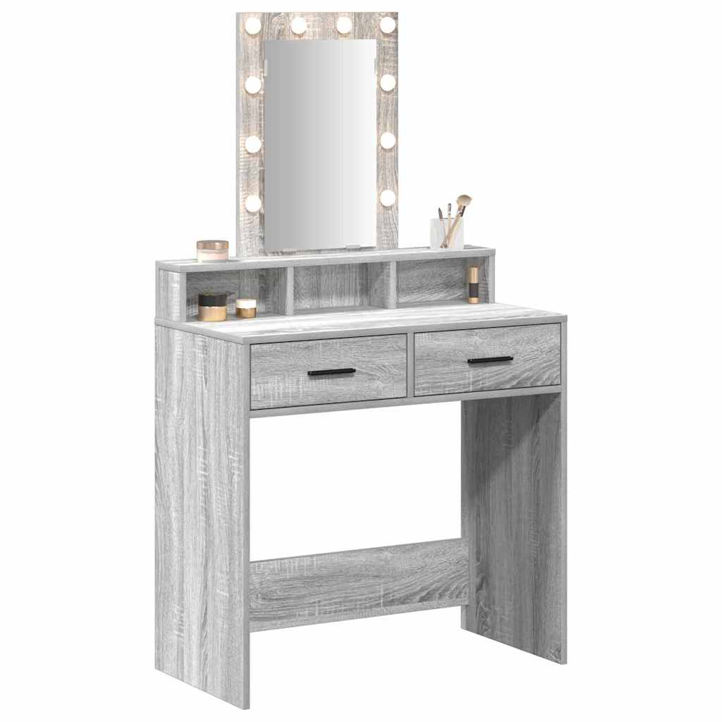 Plafondtafel met lade Grijs 79 x 41 x 140 cm Bewerkt hout is nu te koop bij PeponiXL, paradijselijk wonen!