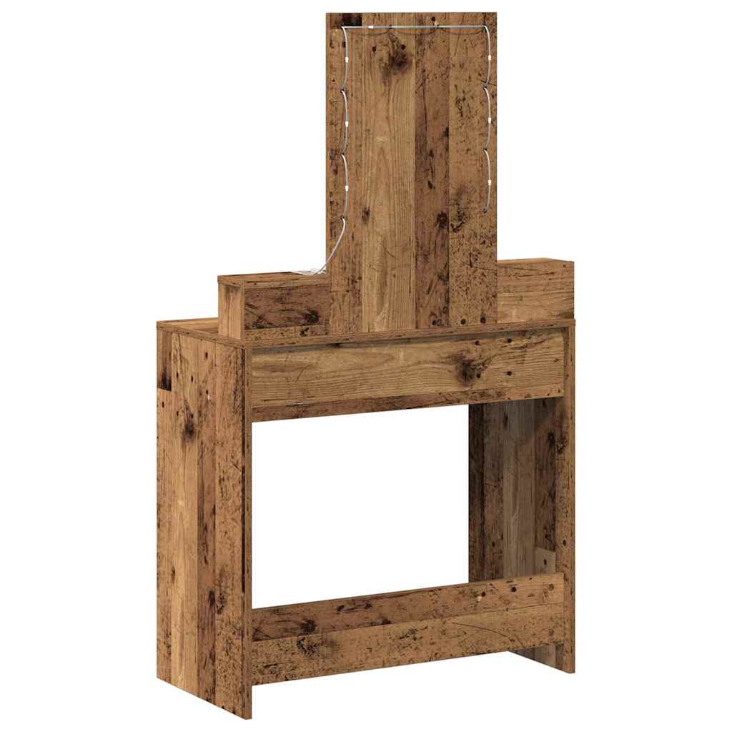 Plafondtafel met lade Bruin 79 x 41 x 140 cm Bewerkt hout is nu te koop bij PeponiXL, paradijselijk wonen!