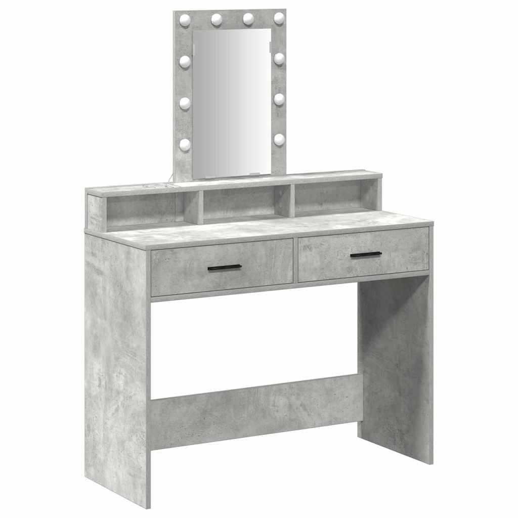 Plafondtafel met lade Grijs 100 x 41 x 140 cm Bewerkt hout is nu te koop bij PeponiXL, paradijselijk wonen!