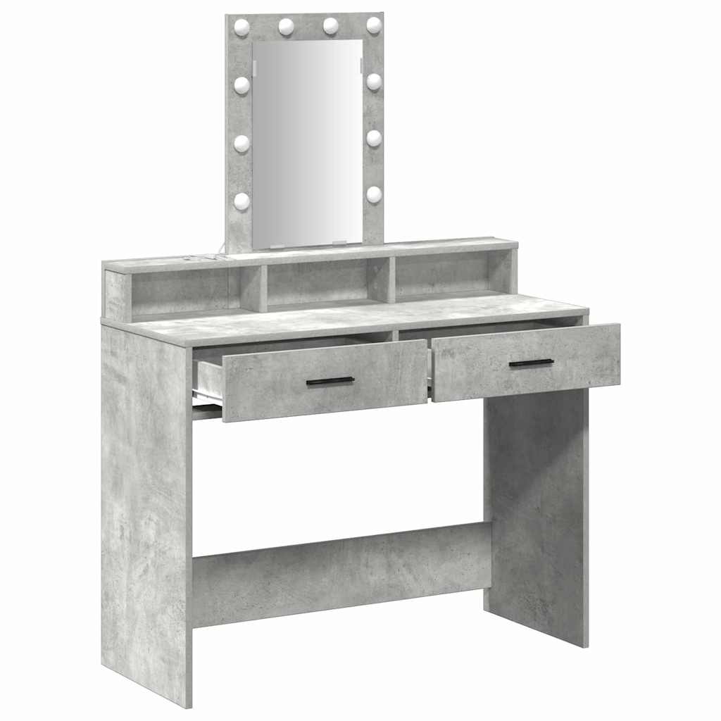 Plafondtafel met lade Grijs 100 x 41 x 140 cm Bewerkt hout is nu te koop bij PeponiXL, paradijselijk wonen!