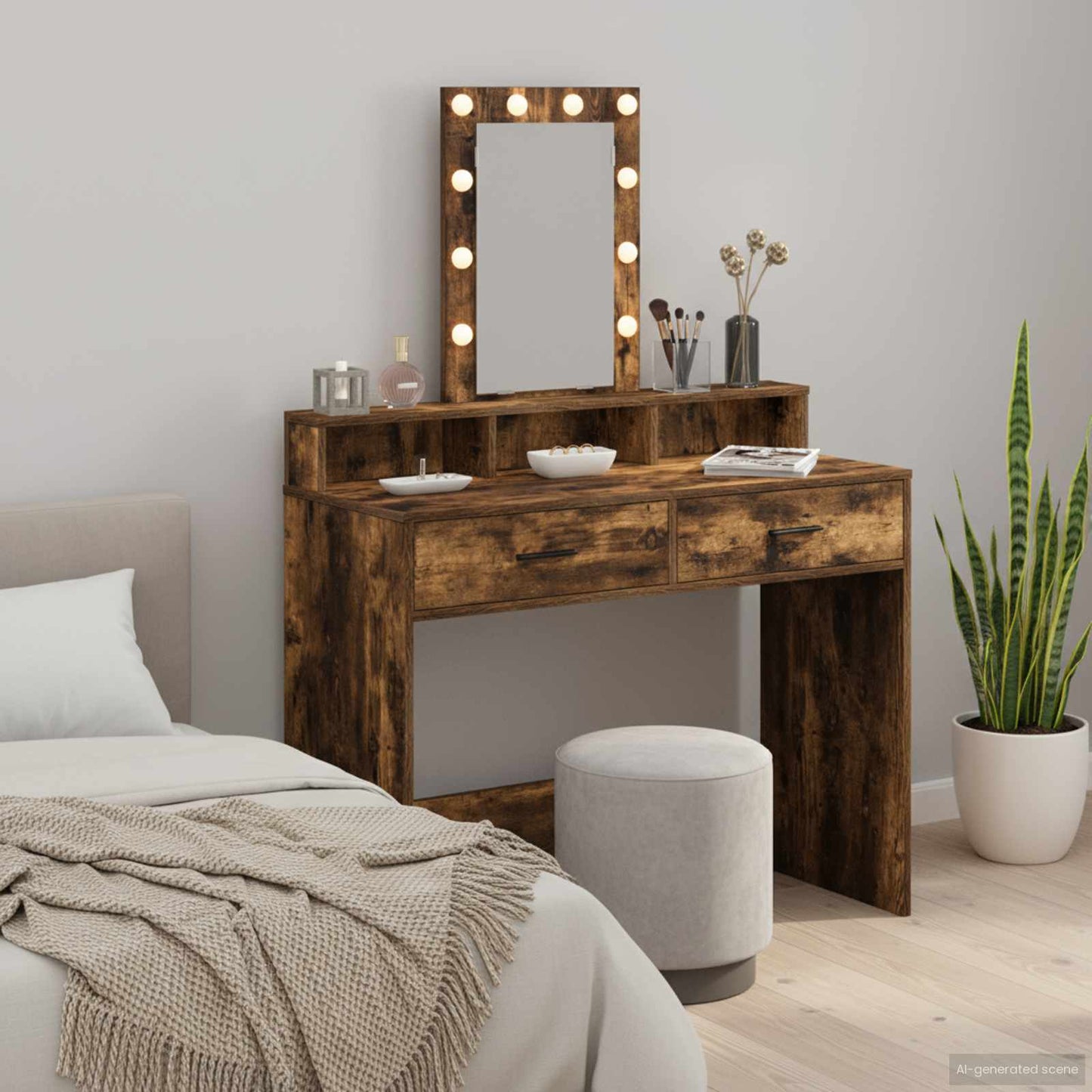 Plafondtafel met lade Bruin 100 x 41 x 140 cm Bewerkt hout is nu te koop bij PeponiXL, paradijselijk wonen!