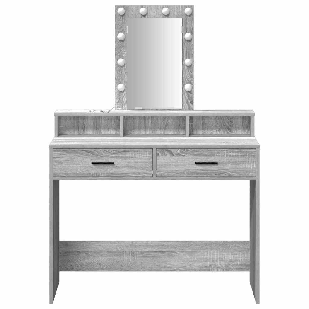 Plafondtafel met lade Grijs 100 x 41 x 140 cm Bewerkt hout is nu te koop bij PeponiXL, paradijselijk wonen!