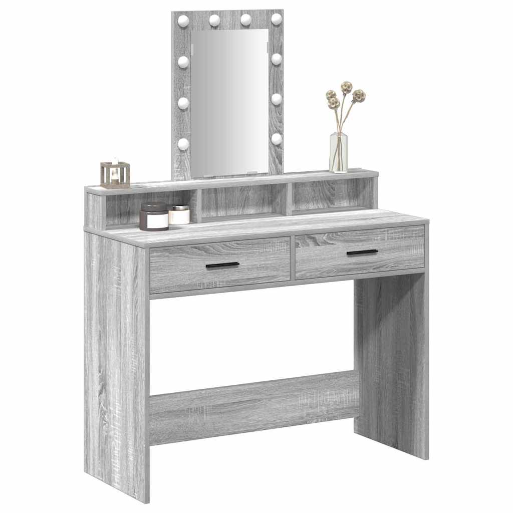 Plafondtafel met lade Grijs 100 x 41 x 140 cm Bewerkt hout is nu te koop bij PeponiXL, paradijselijk wonen!